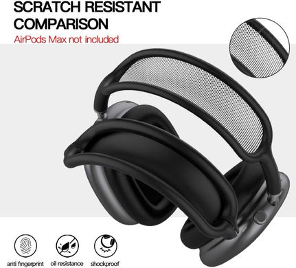 Чохол силіконовий на оголов'я навушників Apple AirPods Max - Чорний