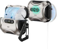 Чохол ESR Cyber FlickLock Snap-and-Charge Bundle with MagSafe для AirPods Pro 3 - Titanium