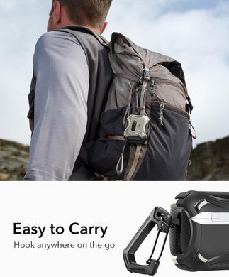 Чохол ESR Cyber FlickLock Snap-and-Charge Bundle with MagSafe для AirPods Pro 3 - Titanium