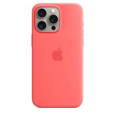 Чехол Apple iPhone 15 Pro Max Silicone Case with MagSafe - Guava (MT1V3)