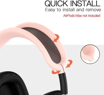 Чехол силиконовый на оголовье наушников Apple AirPods Max - Розовый