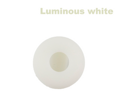 Белый люминисцентный силиконовый чехол на ремень для AirTag