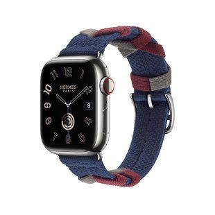Ремінець Apple Watch Herm&egrave;s - 41mm Navy Bridon Single Tour (MTHM3)