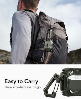 Чохол ESR Cyber FlickLock Snap-and-Charge Bundle with MagSafe для AirPods Pro 3 - Army Green