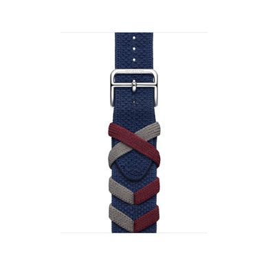 Ремінець Apple Watch Herm&egrave;s - 41mm Navy Bridon Single Tour (MTHM3)