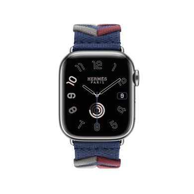 Ремінець Apple Watch Herm&egrave;s - 41mm Navy Bridon Single Tour (MTHM3)