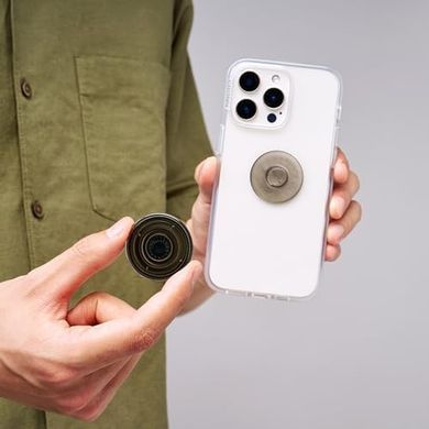 Тримач для телефону PopSockets Adhesive PopGrip - Translucent Black Smoke