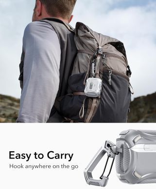 Чехол ESR Cyber FlickLock Snap-and-Charge Bundle with MagSafe для AirPods Pro 3 - Gray