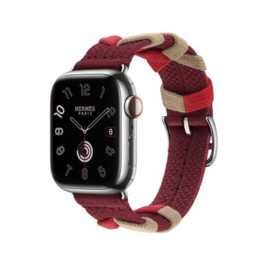 Ремешок Apple Watch Hermès - 41mm Rouge H Bridon Single Tour (MTHL3)