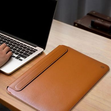 Шкіряний чохол WiWU Skin Pro II для ноутбука Apple MacBook Air 15.3" - Коричневий