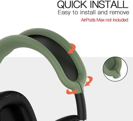 Чохол силіконовий на оголов'я навушників Apple AirPods Max - Зелений