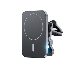 Магнитный автодержатель с беспроводной зарядкой MagSafe для iPhone - Черный