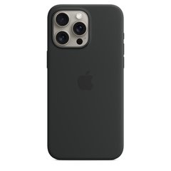 Чохол Apple iPhone 15 Pro Max Silicone Case with MagSafe - Black (MT1M3)