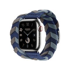 Ремешок Apple Watch Hermès - 41mm Navy Bridon Double Tour (MTHP3)