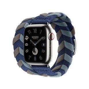 Ремінець Apple Watch Herm&egrave;s - 41mm Navy Bridon Double Tour (MTHP3)