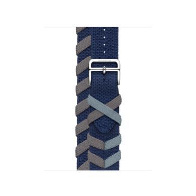 Ремінець Apple Watch Herm&egrave;s - 41mm Navy Bridon Double Tour (MTHP3)