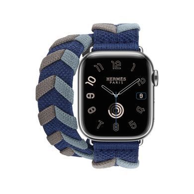 Ремінець Apple Watch Herm&egrave;s - 41mm Navy Bridon Double Tour (MTHP3)