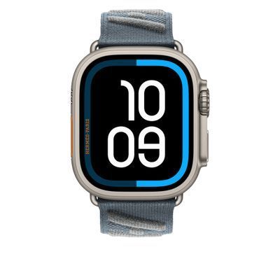 Ремінець Apple Watch Herm&egrave;s - 49mm Bleu Gris/Bleu Glacier En Mer (MHXU4)