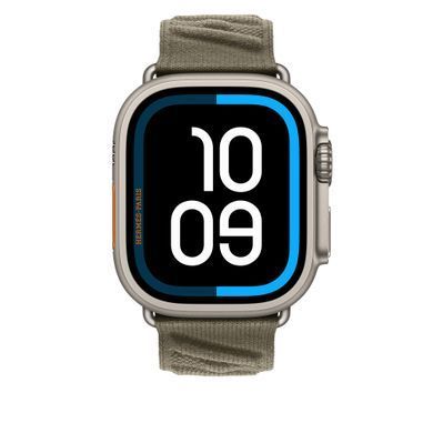 Ремешок Apple Watch Herm&egrave;s - 49mm Gris Titane En Mer (MGN84)