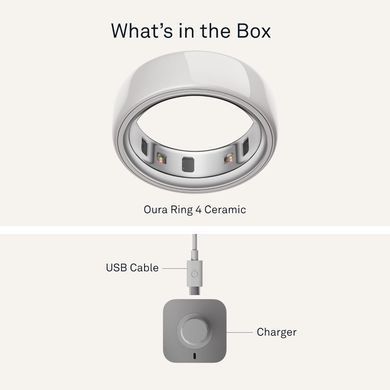 Смарт-кольцо Oura Ring 4 Ceramic - Cloud