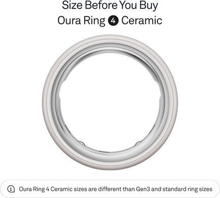 Смарт-кольцо Oura Ring 4 Ceramic - Cloud
