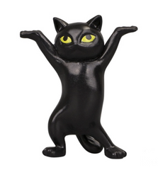 Чорний кіт-тримач AirPods