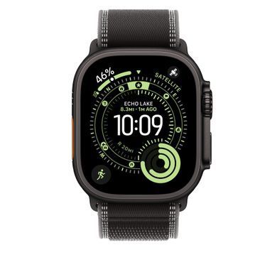 Ремешок Apple 49mm Black/Charcoal Trail&nbsp;Loop&nbsp;-&nbsp;S/M - Black Titanium Finish (MG9T4)