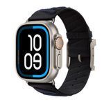 Ремешок Apple Watch Herm&egrave;s - 49mm Noir/Bleu Nuit En Mer (MHXT4)