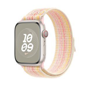 Ремінець Apple Nike Sport Loop Watch 45mm Starlight/Pink (MUJY3)