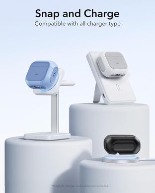 Чехол ESR Orbit Hybrid Case (HaloLock) with MagSafe для AirPods 4 - Powder Blue