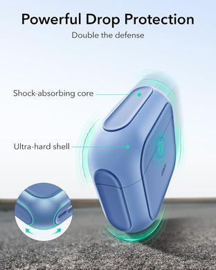 Чехол ESR Orbit Hybrid Case (HaloLock) with MagSafe для AirPods 4 - Powder Blue