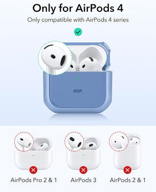 Чехол ESR Orbit Hybrid Case (HaloLock) with MagSafe для AirPods 4 - Powder Blue