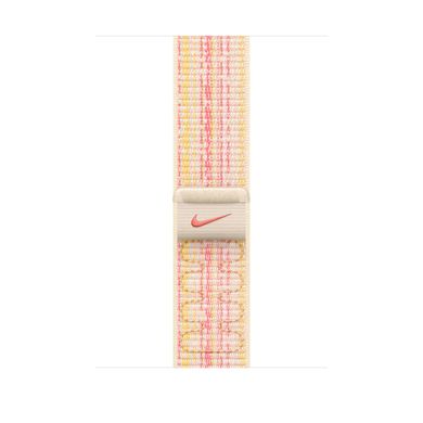 Ремешок Apple Nike Sport Loop Watch 45mm Starlight/Pink (MUJY3)