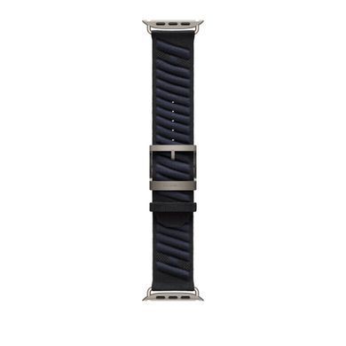 Ремінець Apple Watch Herm&egrave;s - 49mm Noir/Bleu Nuit En Mer (MHXT4)