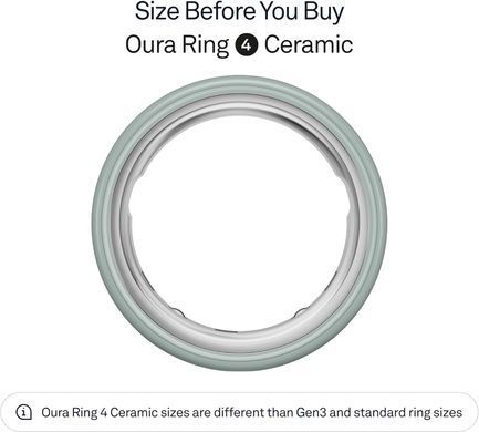 Смарт-кольцо Oura Ring 4 Ceramic - Tide