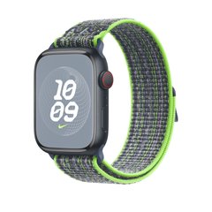 Ремінець Apple Nike Sport Loop Watch 45mm Bright Green/Blue (MTL43)