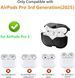 Чехол кожаный с карабином AirPods Pro 3 - Светло-коричневый