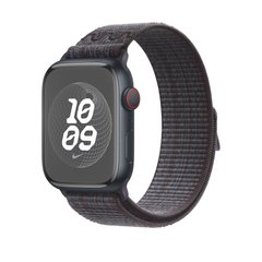 Ремешок Apple Nike Sport Loop Watch 45mm Black/Blue (MUJX3)