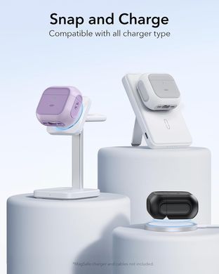 Чехол ESR Orbit Hybrid Case (HaloLock) with MagSafe для AirPods 4 - Lavender