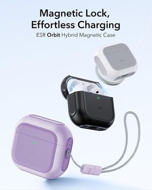 Чехол ESR Orbit Hybrid Case (HaloLock) with MagSafe для AirPods 4 - Lavender