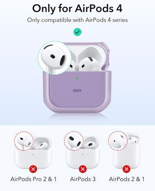 Чехол ESR Orbit Hybrid Case (HaloLock) with MagSafe для AirPods 4 - Lavender