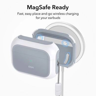 Чехол с магнитом MagSafe для AirPods Pro 2 - Белый