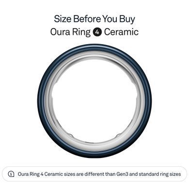 Смарт-кольцо Oura Ring 4 Ceramic - Midnight