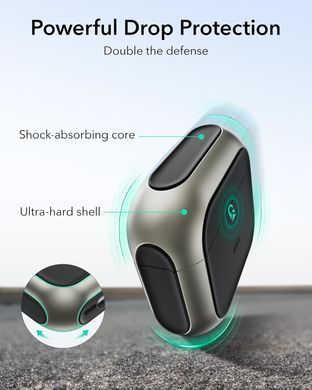 Чохол ESR Orbit Hybrid Case (HaloLock) with MagSafe для AirPods 4 - Titanium