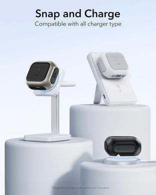 Чохол ESR Orbit Hybrid Case (HaloLock) with MagSafe для AirPods 4 - Titanium