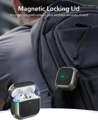 Чохол ESR Orbit Hybrid Case (HaloLock) with MagSafe для AirPods 4 - Titanium