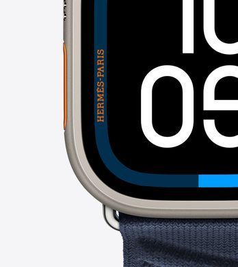 Ремінець Apple Watch Herm&egrave;s - 49mm Bleu Nuit En Mer (MXJA3)