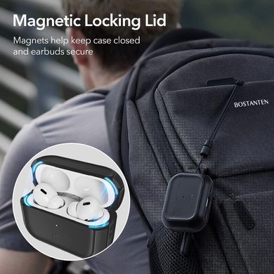 Чехол с магнитом MagSafe для AirPods Pro 2 - Черный