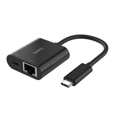 Сетевой адаптер Belkin Connect USB-C to Ethernet + Charge Adapter 100W