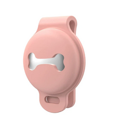 Чехол для Apple AirTag с застежкой на ошейник - Розовый